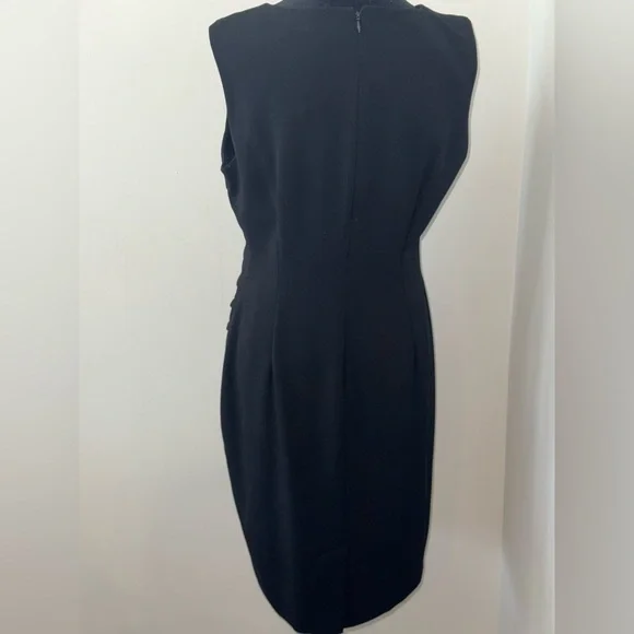 Calvin Klein Elegant Black Sleeveless Dress size 10 - Picture 3 of 4